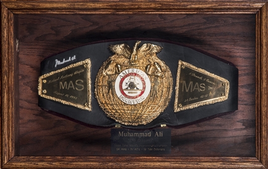 Muhammad Ali Autographed WBA Championship Belt (Beckett)